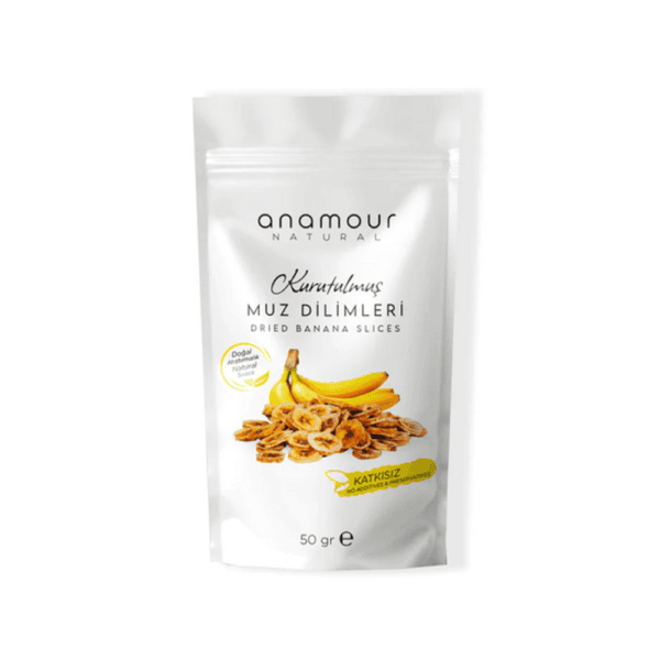 Anamur Muzu Kurusu Cips Muz (Şekersiz) Kuru Meyve Kıtırı (25 gr)