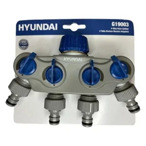 Hyundai Sulama Çoklayıcı 4 Çıkışlı Metal Giriş Somunlu Ayarlı Akış Kontrol G19003